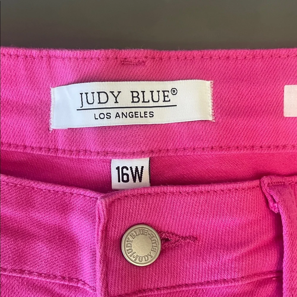 Judy Blue Hot Pink Skinny Jeans - Picture 2 of 7